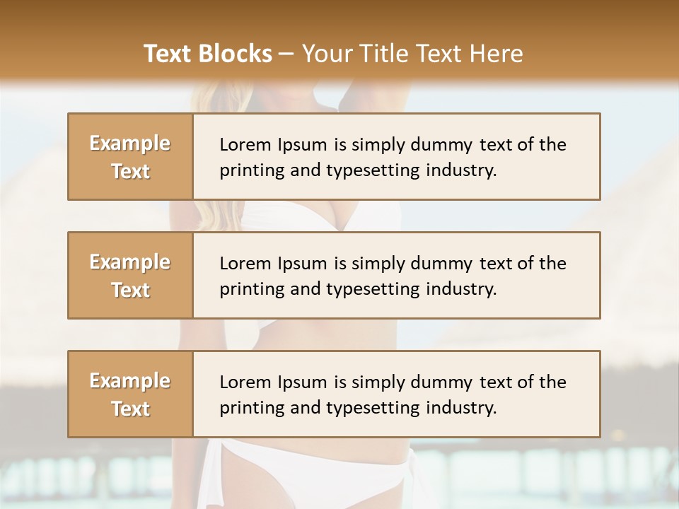 Nature Paradise Sea PowerPoint Template