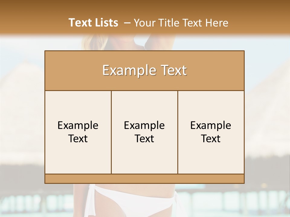 Nature Paradise Sea PowerPoint Template