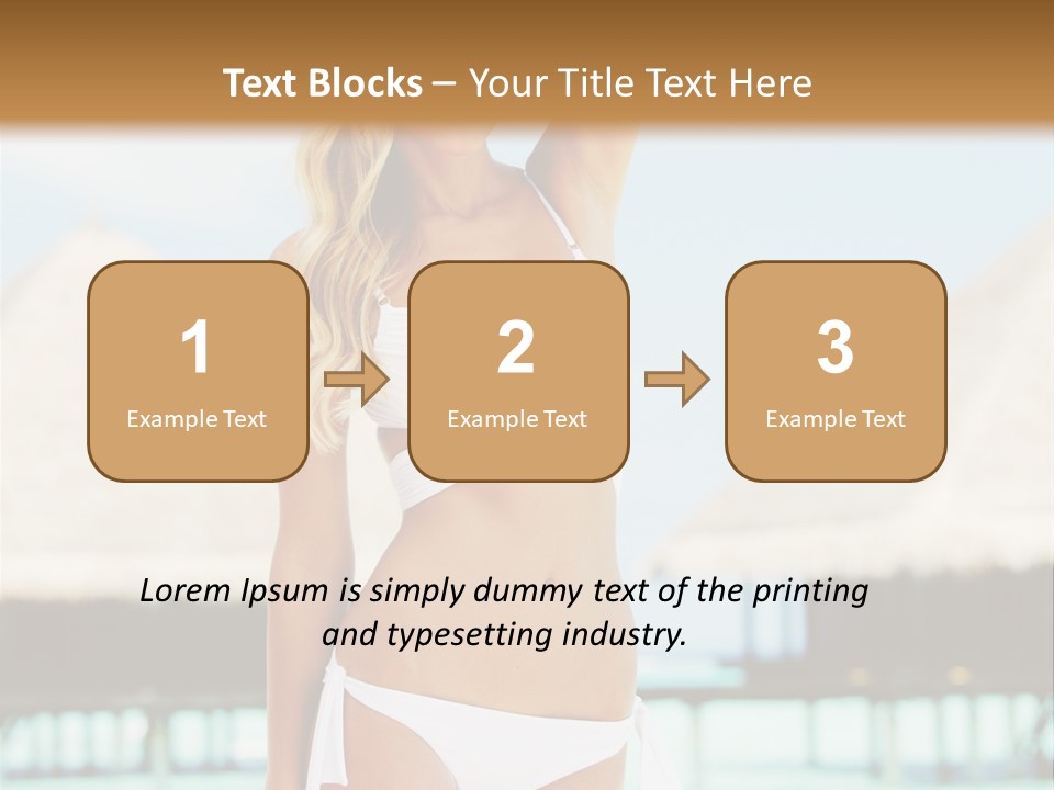 Nature Paradise Sea PowerPoint Template