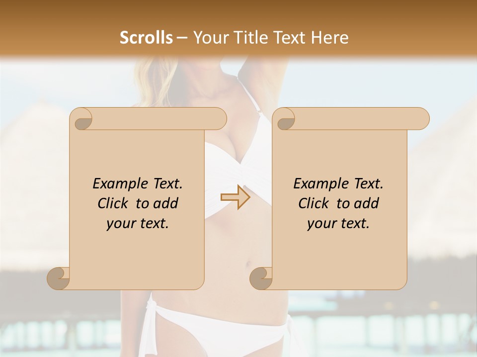 Nature Paradise Sea PowerPoint Template