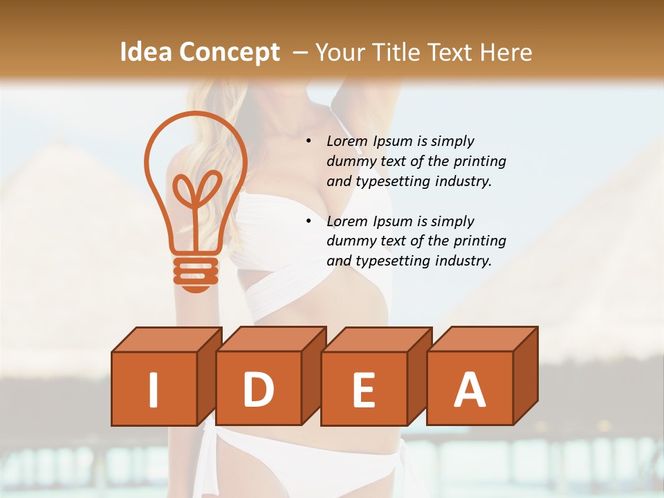 Nature Paradise Sea PowerPoint Template