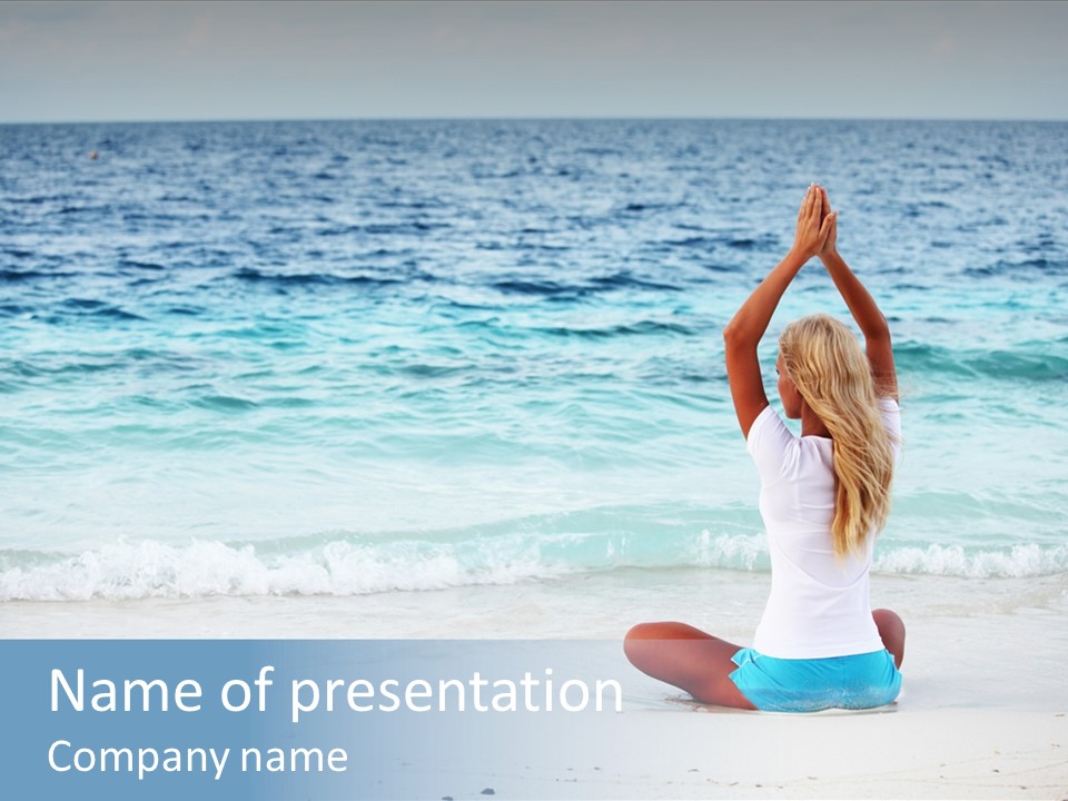 Fit Caucasian Healthy PowerPoint Template