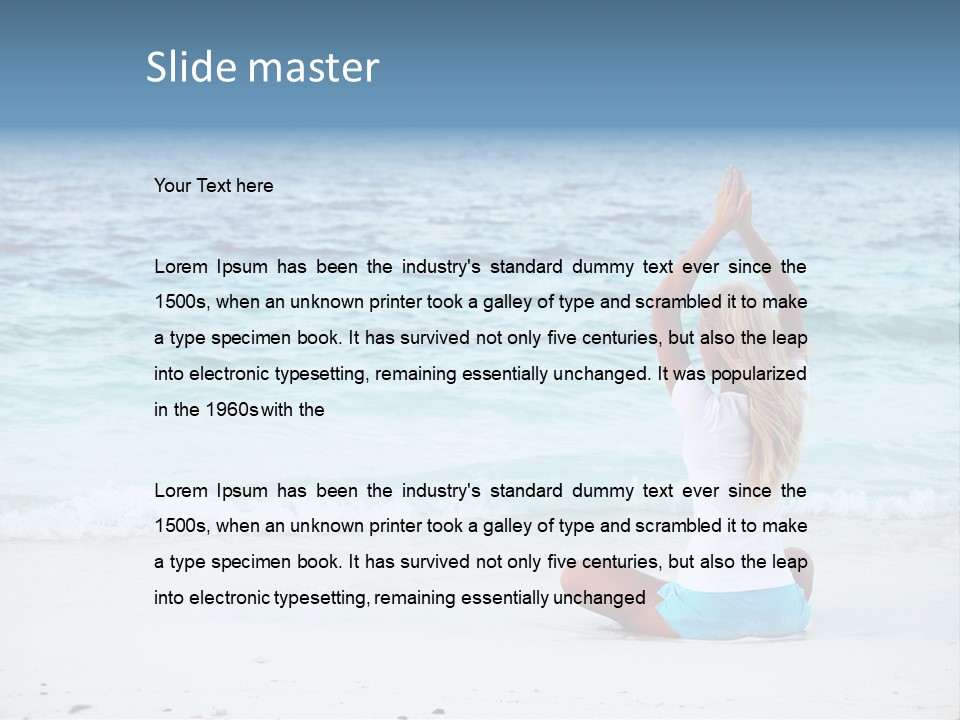 Fit Caucasian Healthy PowerPoint Template