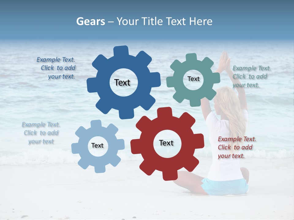 Fit Caucasian Healthy PowerPoint Template