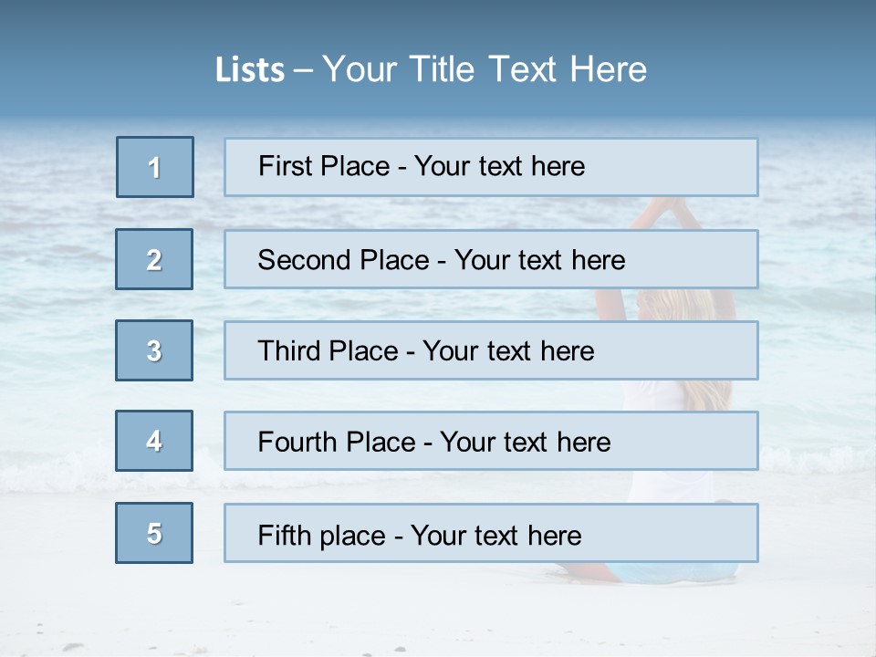 Fit Caucasian Healthy PowerPoint Template