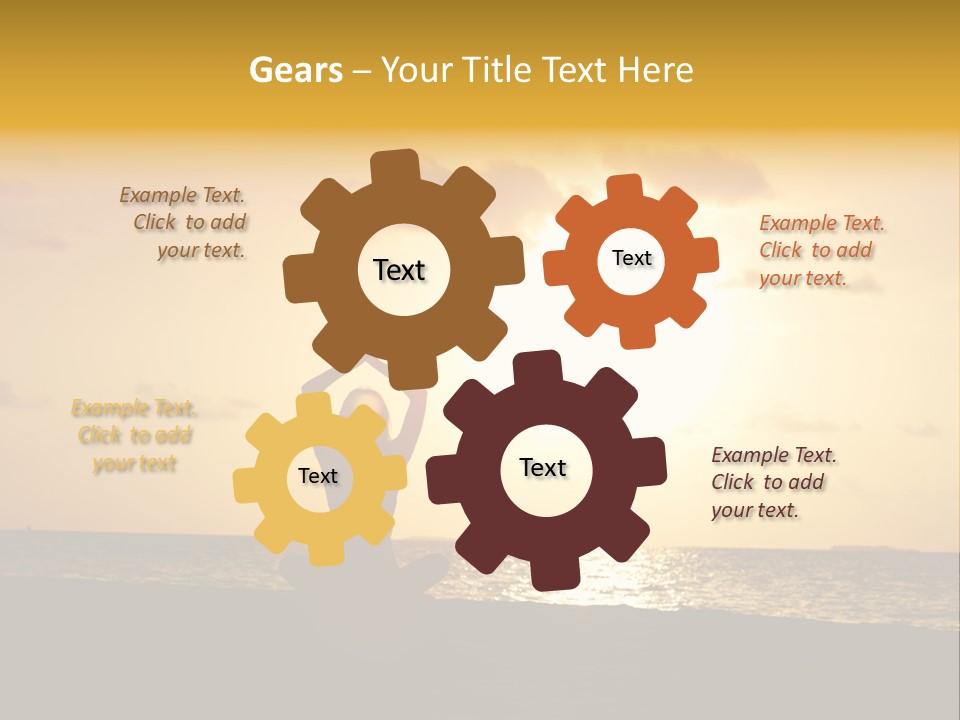 Training Tropical Meditation PowerPoint Template