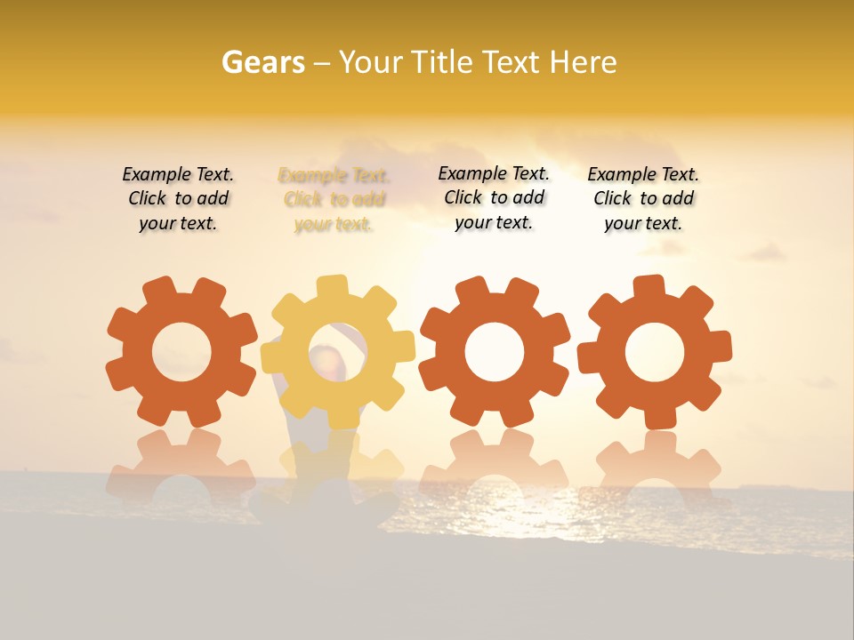 Training Tropical Meditation PowerPoint Template