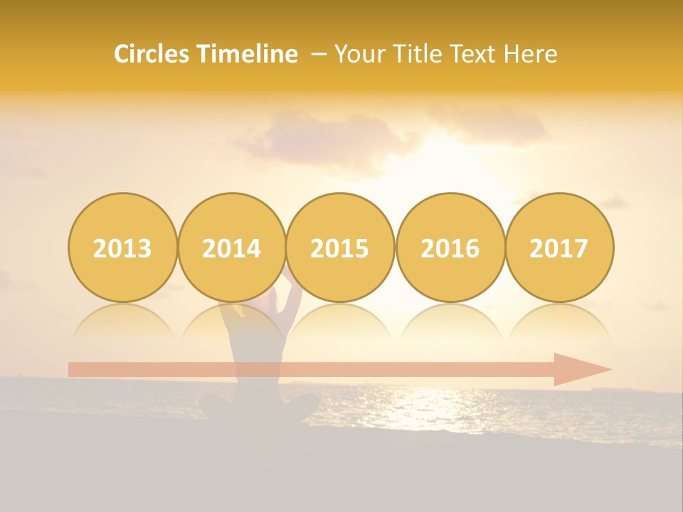 Training Tropical Meditation PowerPoint Template