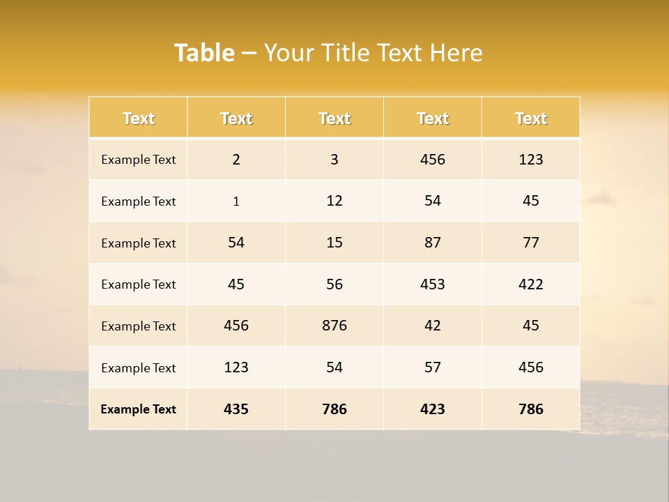 Training Tropical Meditation PowerPoint Template