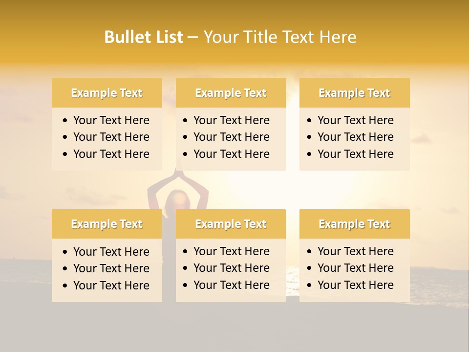 Training Tropical Meditation PowerPoint Template