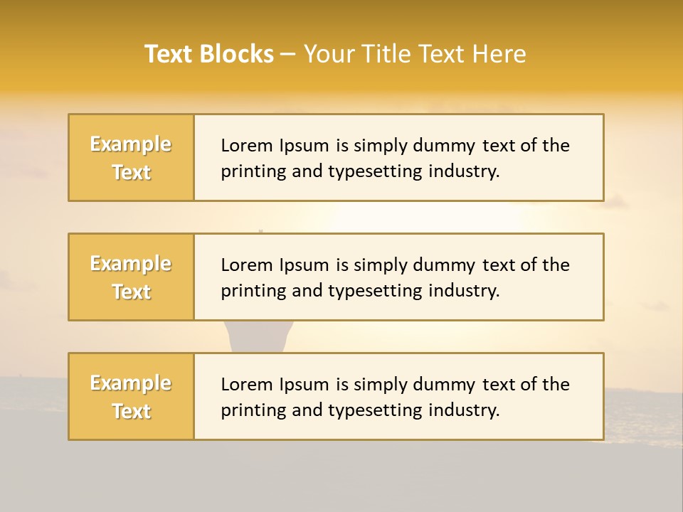 Training Tropical Meditation PowerPoint Template
