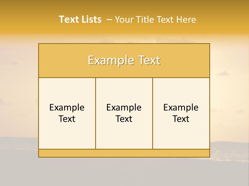 Training Tropical Meditation PowerPoint Template