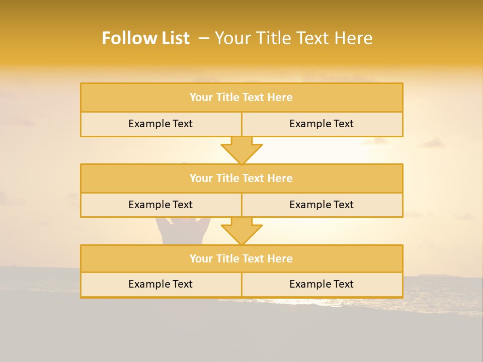 Training Tropical Meditation PowerPoint Template