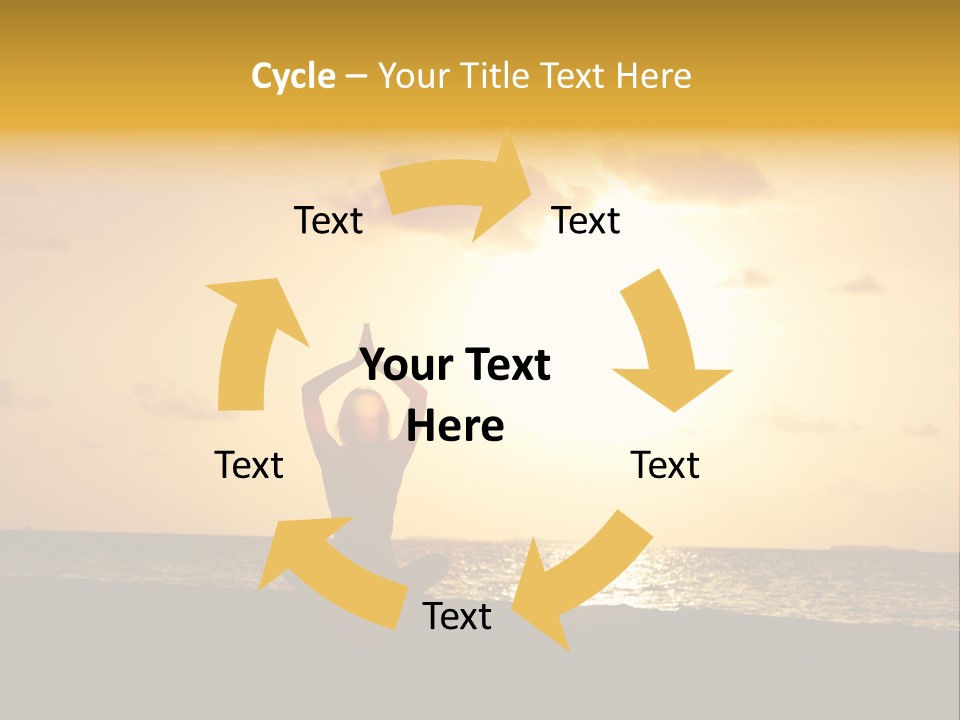 Training Tropical Meditation PowerPoint Template