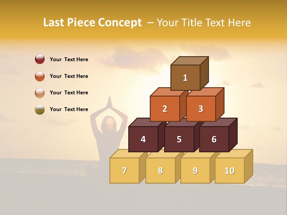 Training Tropical Meditation PowerPoint Template