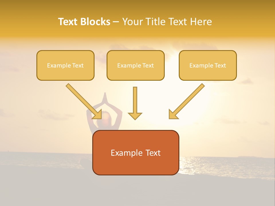 Training Tropical Meditation PowerPoint Template