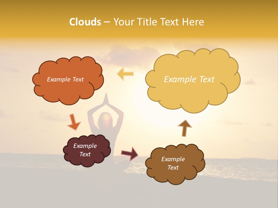 Training Tropical Meditation PowerPoint Template