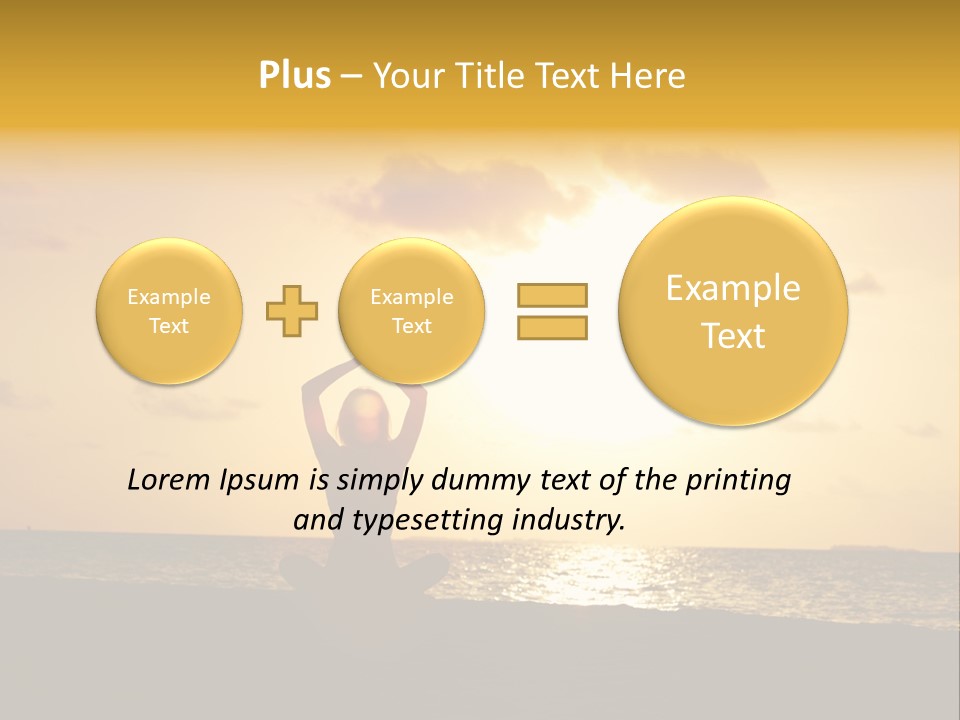 Training Tropical Meditation PowerPoint Template