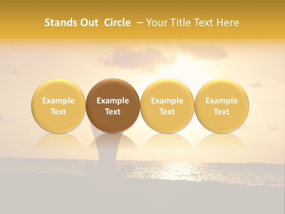 Training Tropical Meditation PowerPoint Template