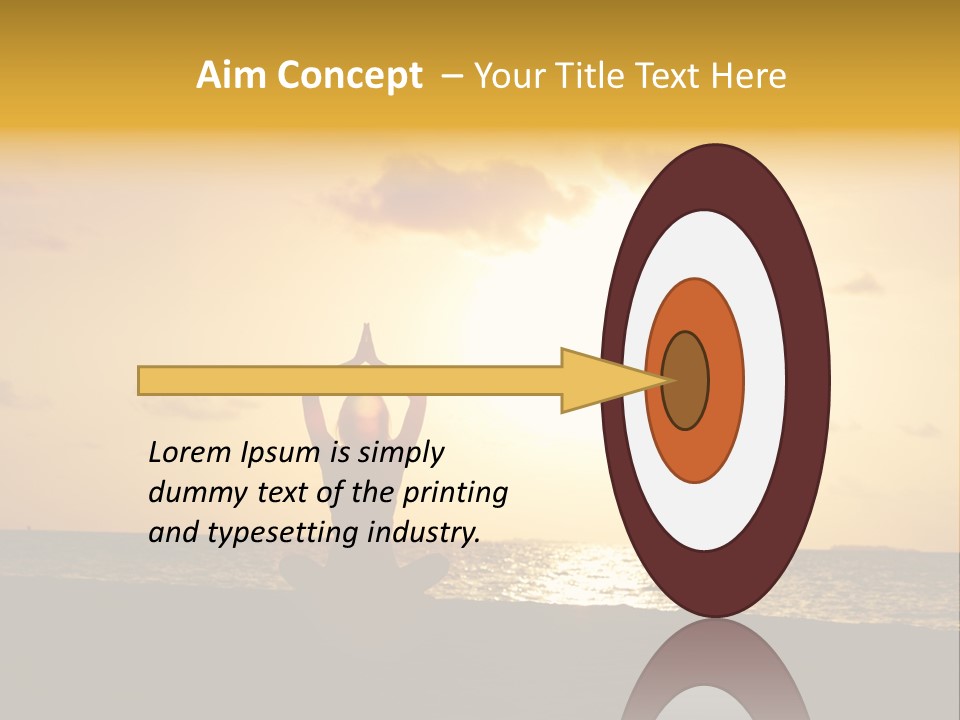 Training Tropical Meditation PowerPoint Template