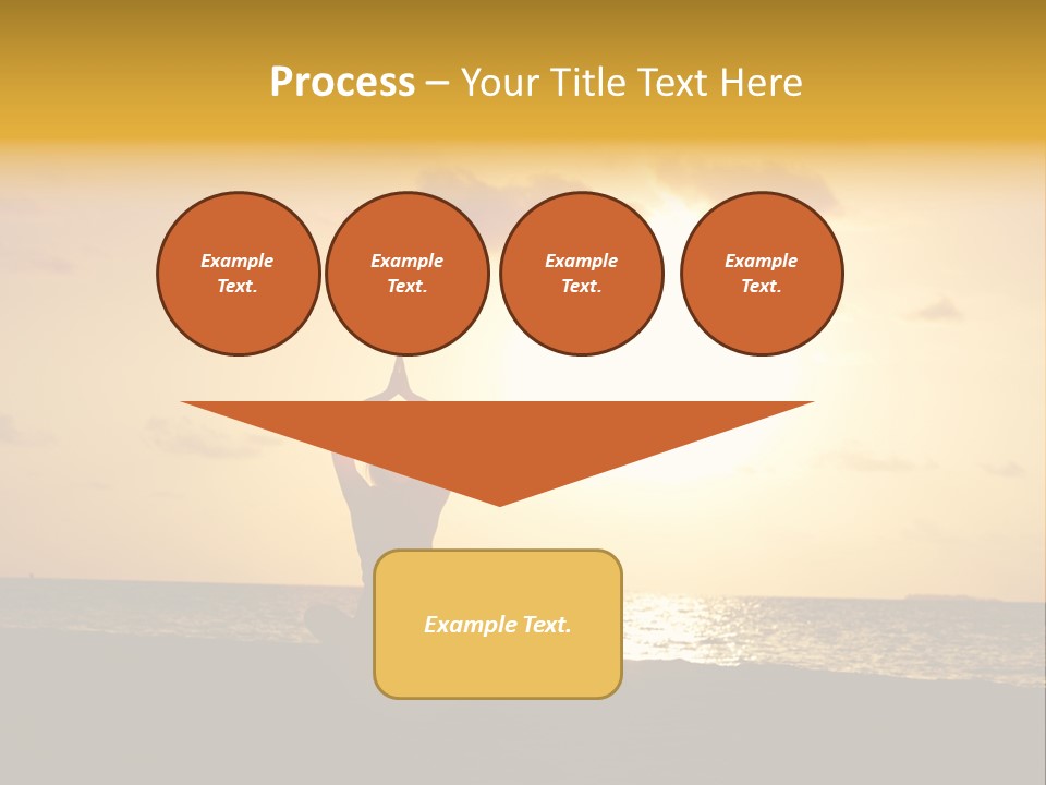 Training Tropical Meditation PowerPoint Template