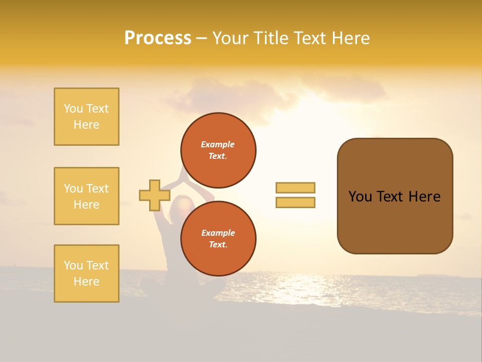 Training Tropical Meditation PowerPoint Template