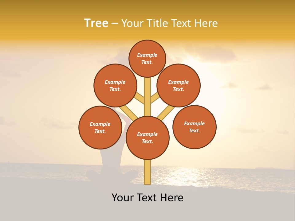 Training Tropical Meditation PowerPoint Template