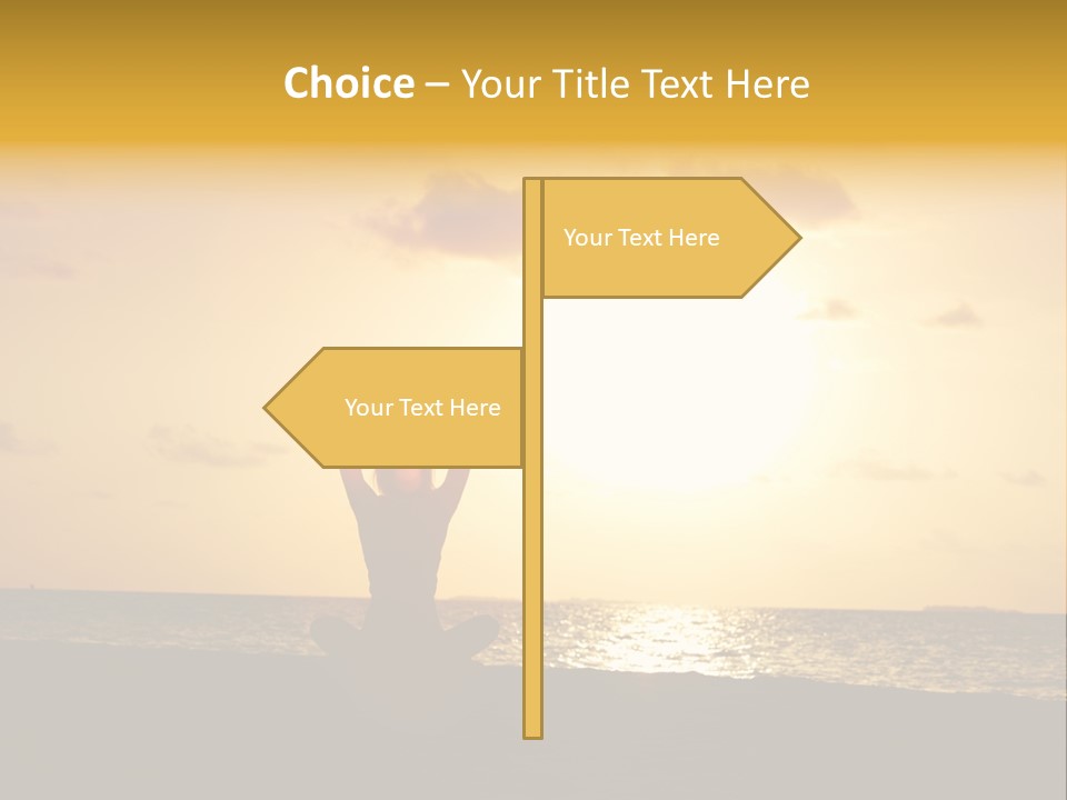 Training Tropical Meditation PowerPoint Template