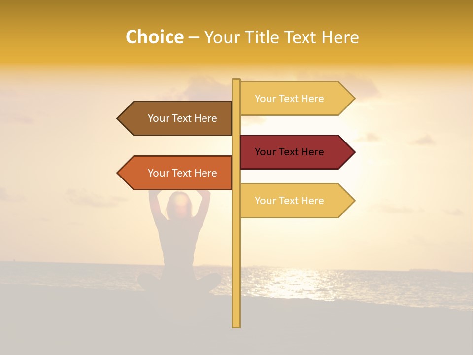 Training Tropical Meditation PowerPoint Template