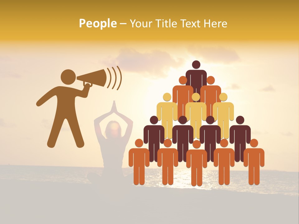 Training Tropical Meditation PowerPoint Template