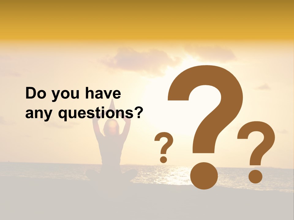 Training Tropical Meditation PowerPoint Template