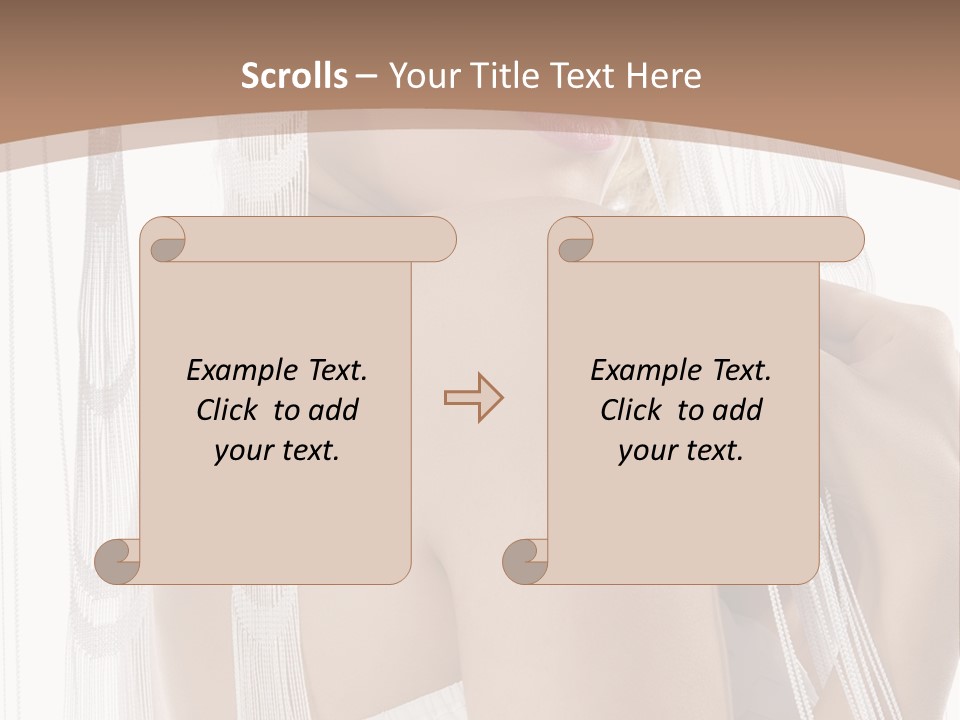 Beautiful Femininity Stand PowerPoint Template