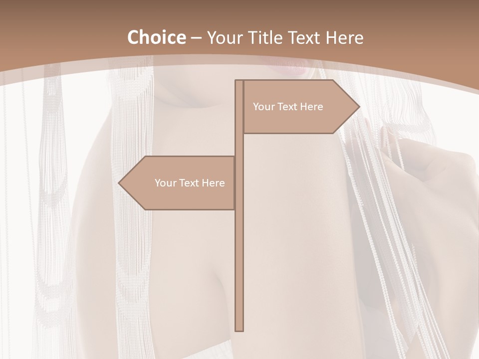 Beautiful Femininity Stand PowerPoint Template
