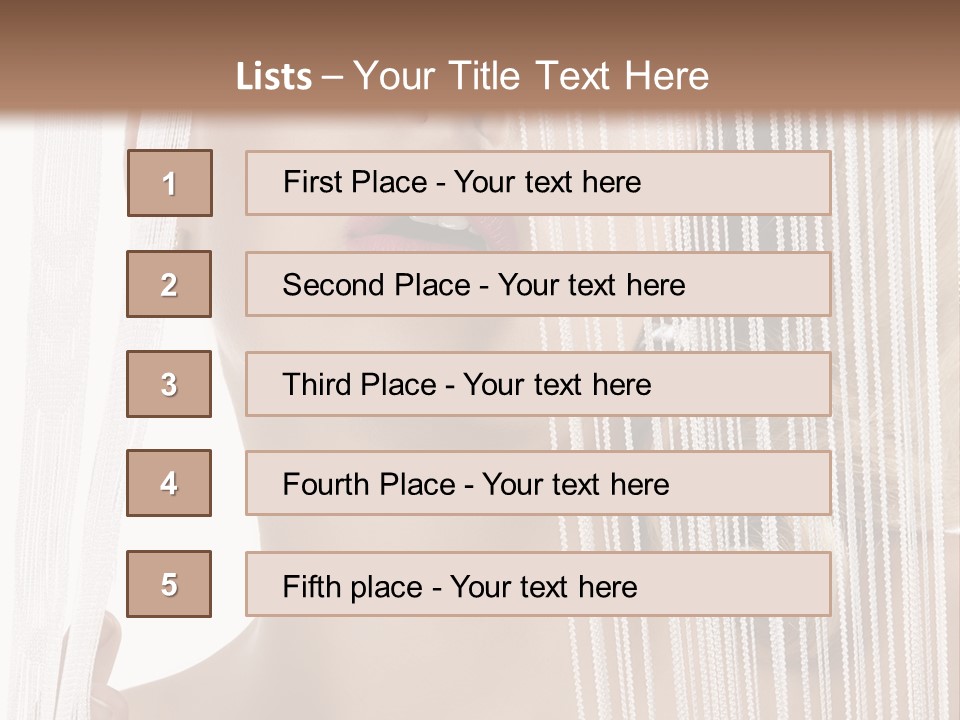 Curtain Glamour Attractive PowerPoint Template