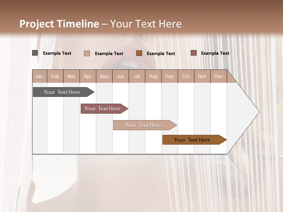 Curtain Glamour Attractive PowerPoint Template