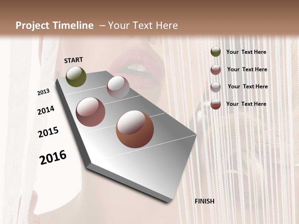 Curtain Glamour Attractive PowerPoint Template