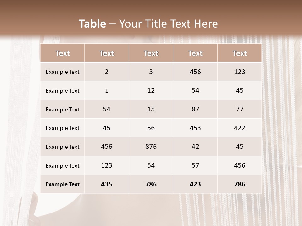 Curtain Glamour Attractive PowerPoint Template