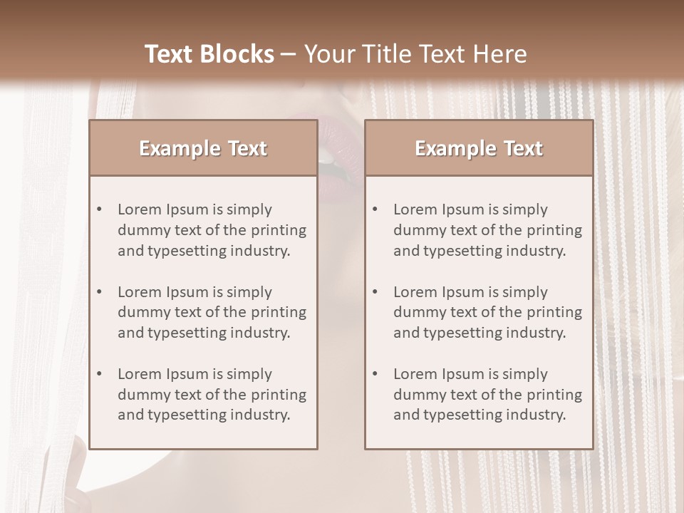 Curtain Glamour Attractive PowerPoint Template