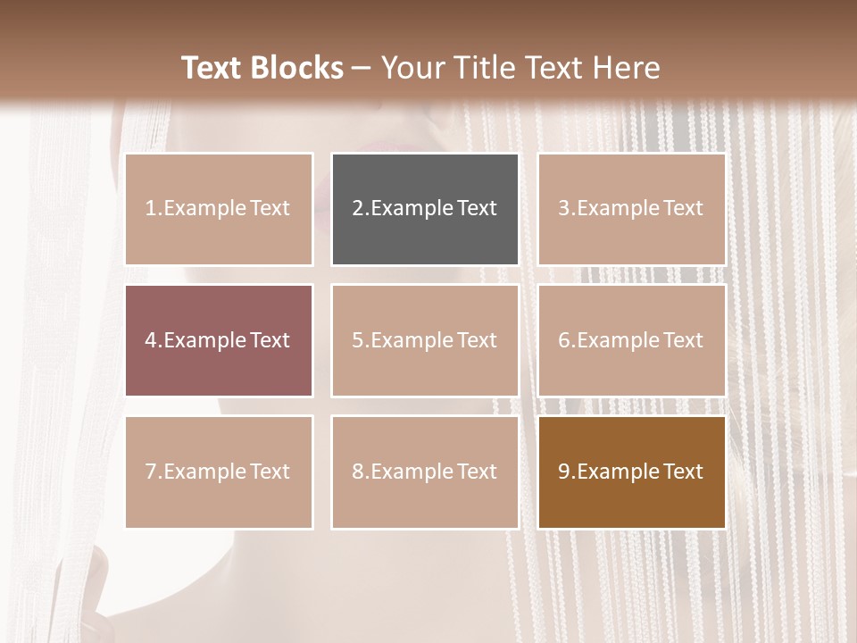 Curtain Glamour Attractive PowerPoint Template