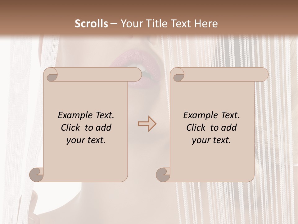 Curtain Glamour Attractive PowerPoint Template