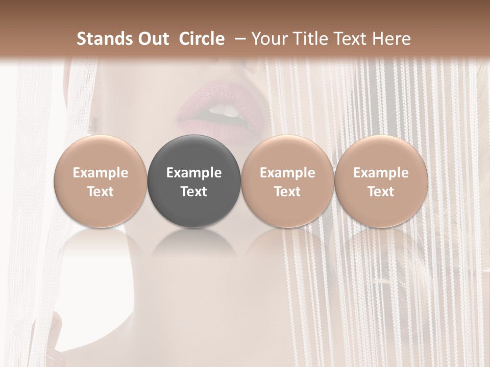 Curtain Glamour Attractive PowerPoint Template