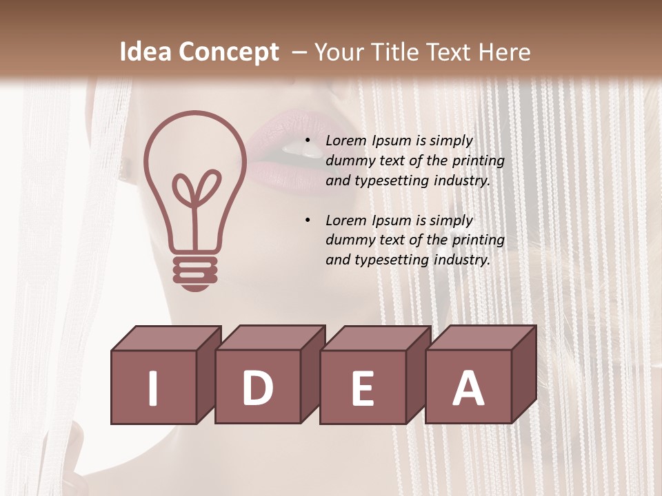 Curtain Glamour Attractive PowerPoint Template