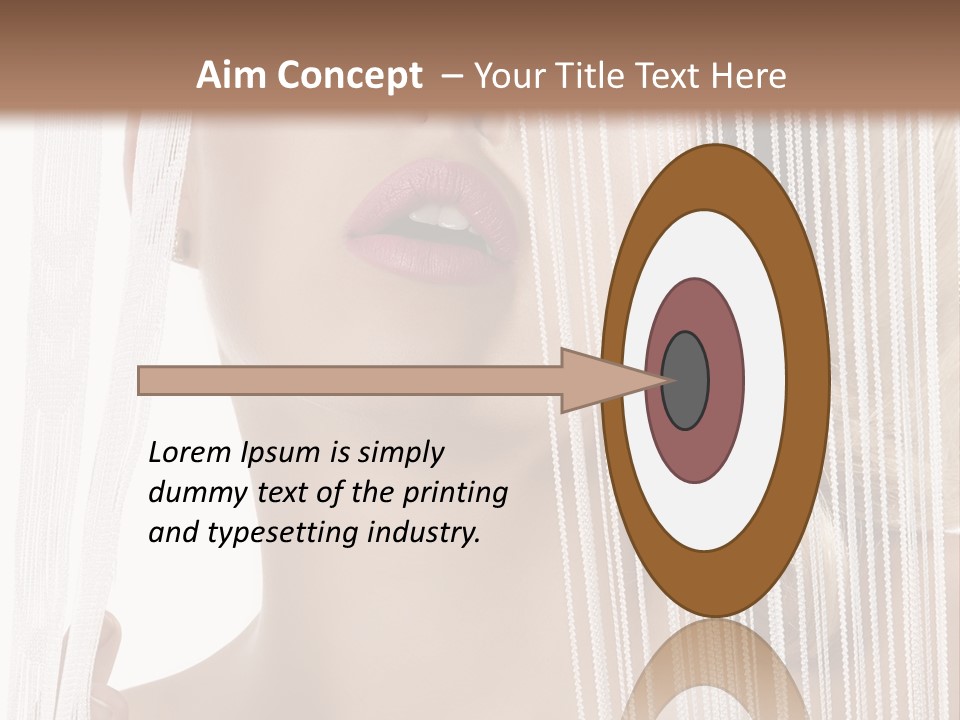 Curtain Glamour Attractive PowerPoint Template