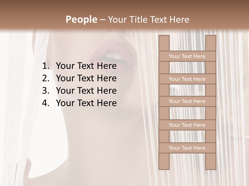 Curtain Glamour Attractive PowerPoint Template