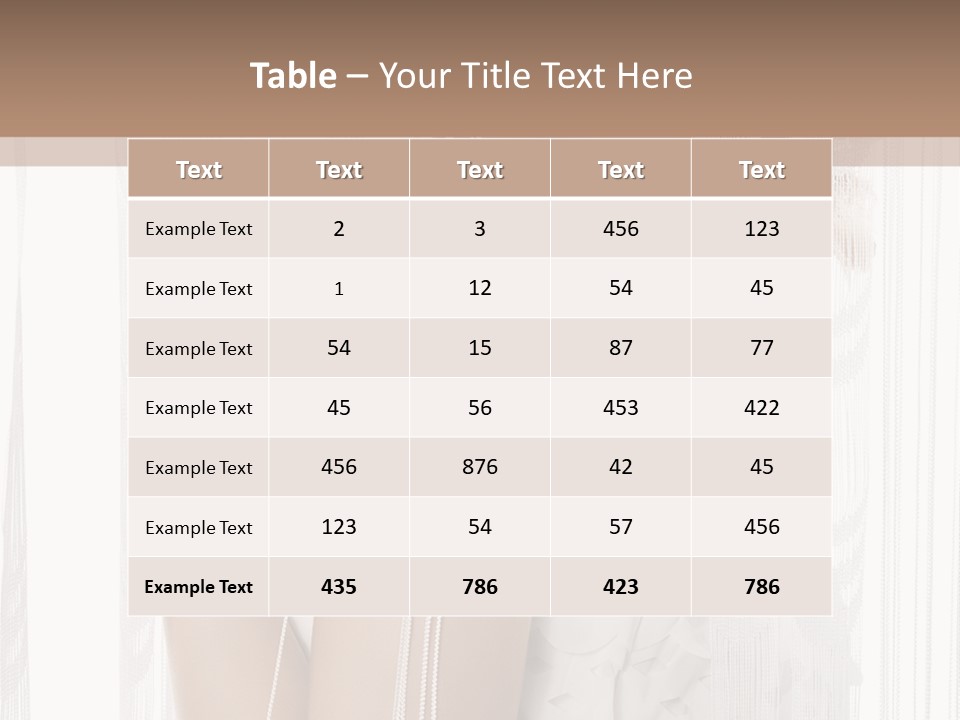 Blond Cosmetic Purity PowerPoint Template