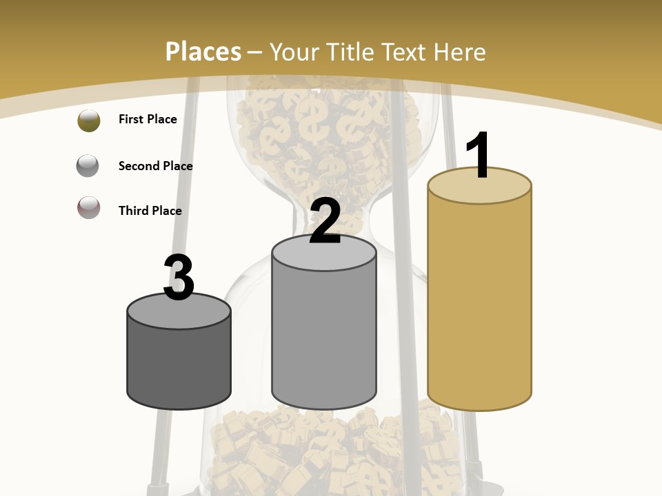 Currency Golden Deadline PowerPoint Template