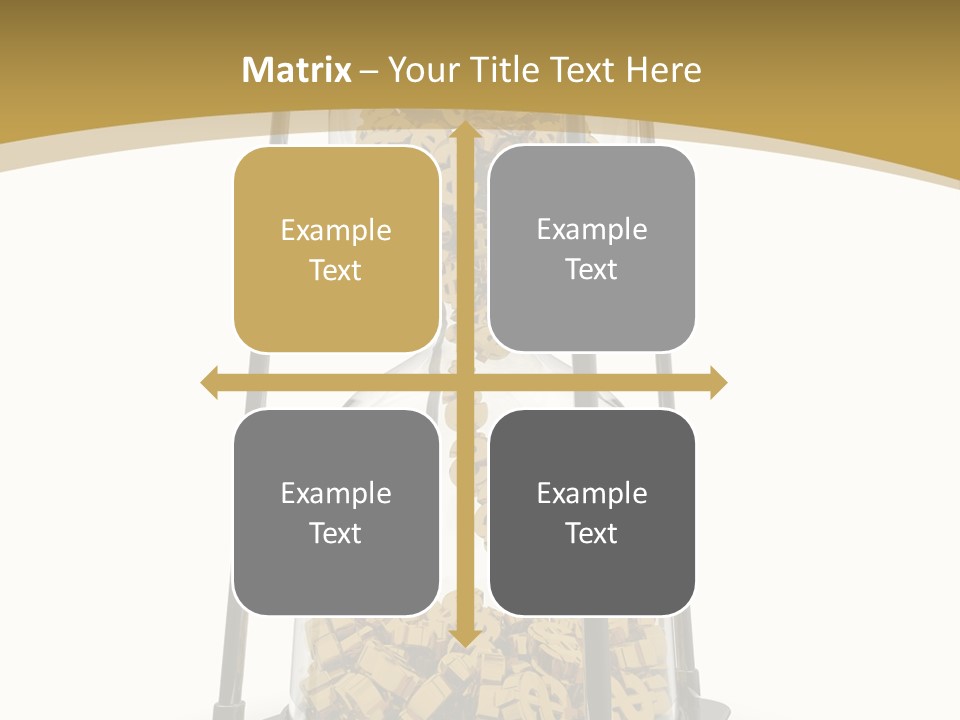 Currency Golden Deadline PowerPoint Template