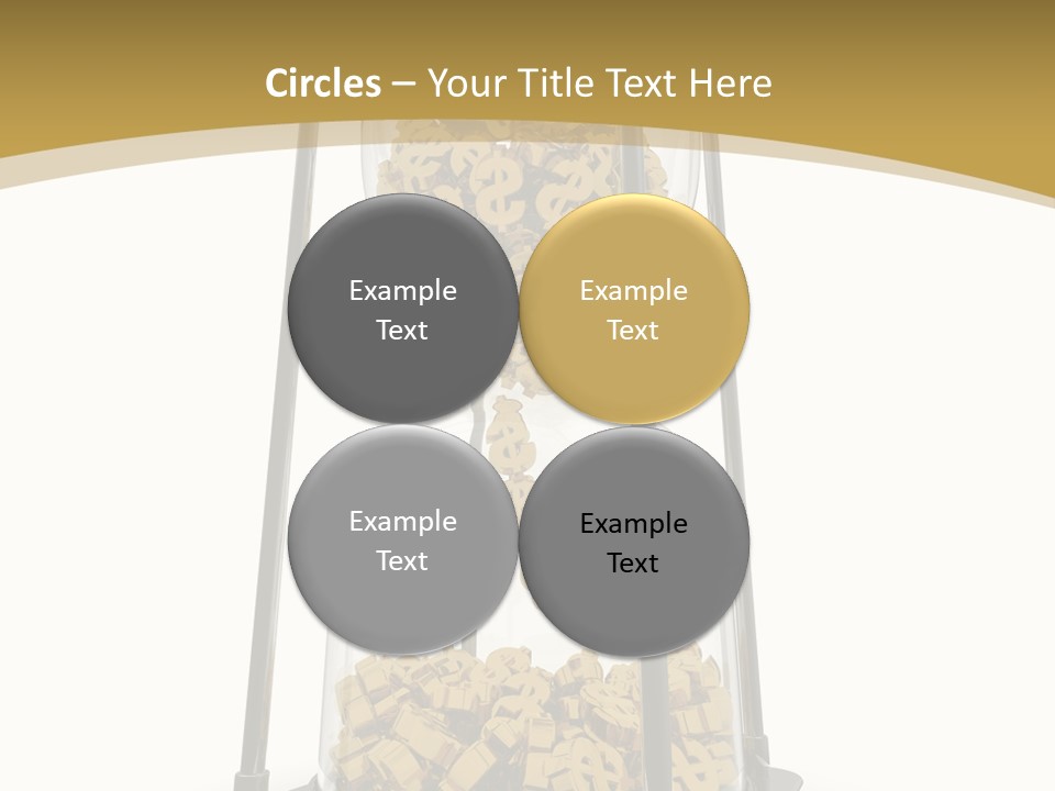 Currency Golden Deadline PowerPoint Template