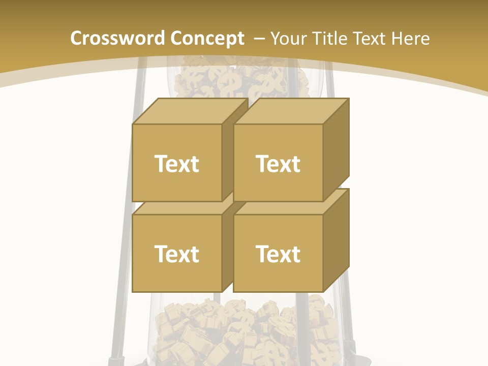 Currency Golden Deadline PowerPoint Template