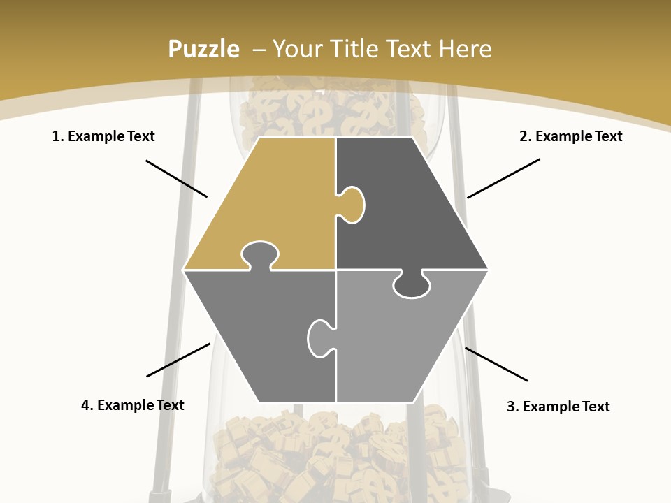 Currency Golden Deadline PowerPoint Template